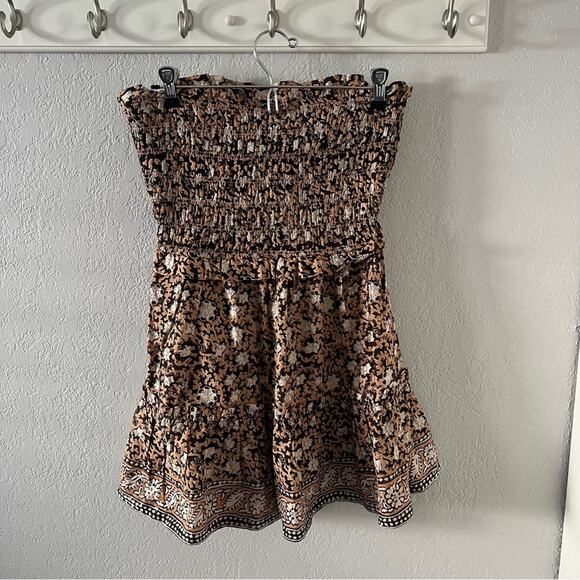 Sea Irina Strapless Smocked Swim Cover Up Mini Dress - Picture 3 of 7